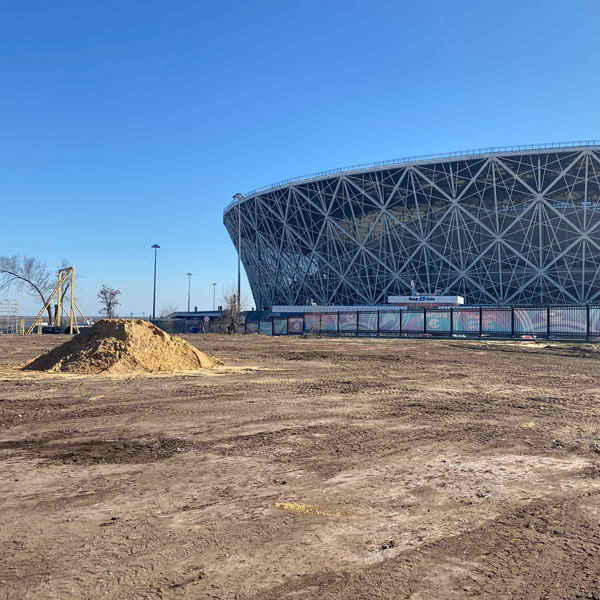 Продолжается реконструкция стадиона ВГАФК в г. Волгограде